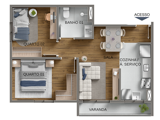Foto de Singulare Home Riva – Apartamento 2 Quartos
